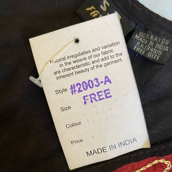 NWT S.R. Summer Bohemian Dress Sundress Women's One Size Boho Flowy Beachy - Picture 14 of 14